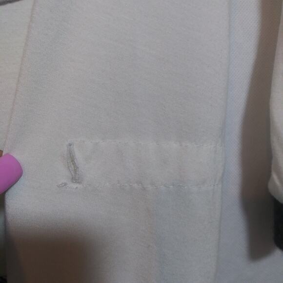 Tricot Chic Knit Cream and Black Long Sleeve Graphic Top Odd Art Luxury Size 10 - Picture 6 of 15